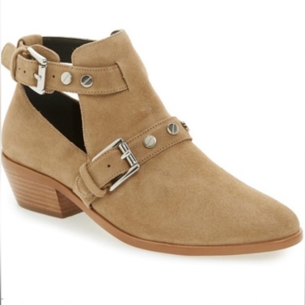 Rebecca Minkoff Abigail tan suede booties - size 7.5
